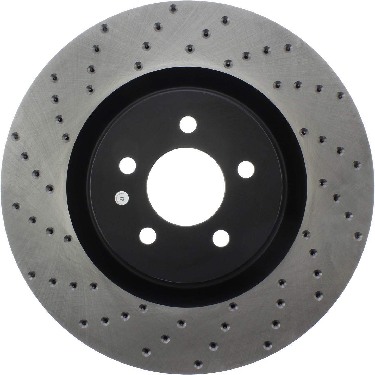 StopTech Sport Cross Drilled Brake Rotor Front Right  top view frsport 128.61089R