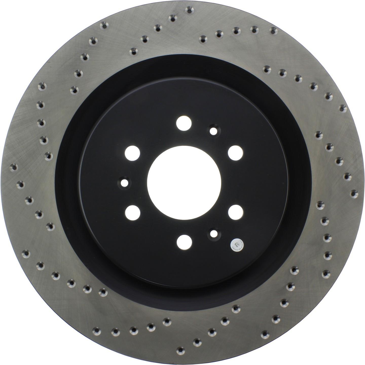 StopTech Sport Cryo Cross Drilled Brake Rotor; Rear Right