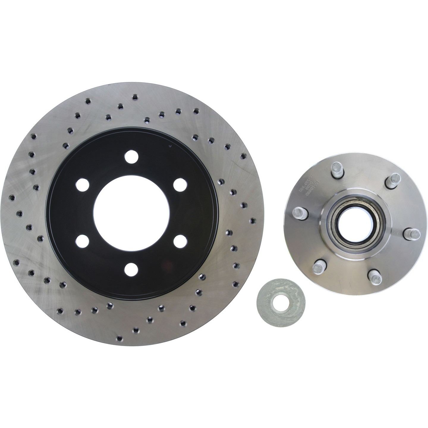 StopTech Sport Cryo Cross Drilled Brake Rotor; Front Right