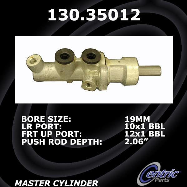 StopTech Premium Brake Master Cylinder  top view frsport 130.35012