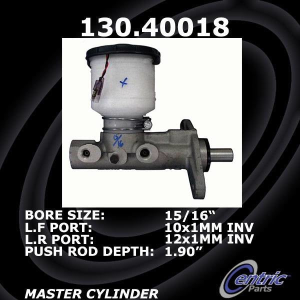 Stoptech Centric Premium Brake Master Cylinder 130.40018