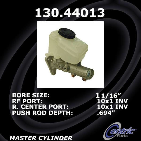 StopTech Premium Brake Master Cylinder  top view frsport 130.44013