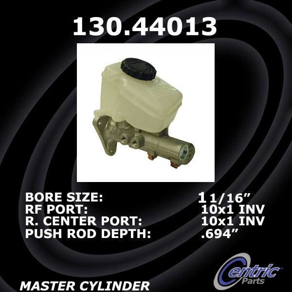 Centric Parts Premium Brake Master Cylinder  top view frsport 130.44013