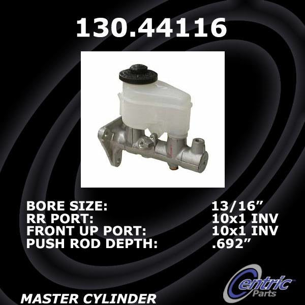 StopTech Premium Brake Master Cylinder  top view frsport 130.44116