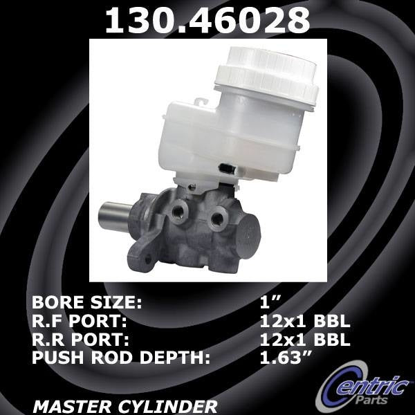 Centric Parts Premium Brake Master Cylinder  top view frsport 130.46028