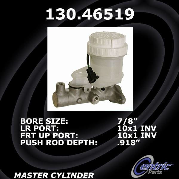 Centric Parts Premium Brake Master Cylinder  top view frsport 130.46519