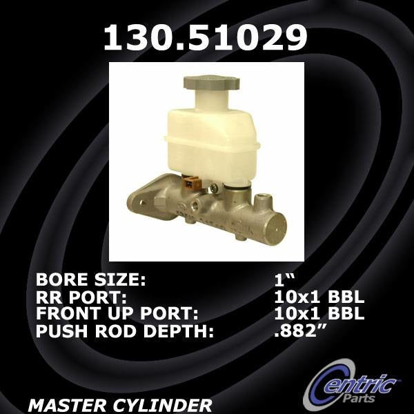 Centric Parts Premium Brake Master Cylinder  top view frsport 130.51029