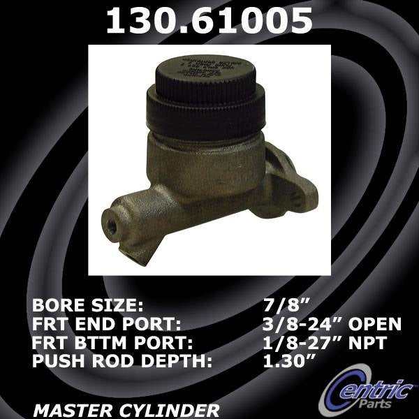 StopTech Premium Brake Master Cylinder  top view frsport 130.61005