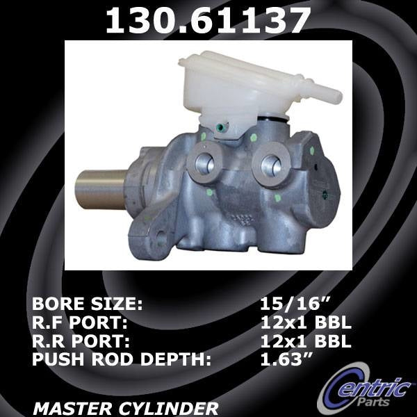 StopTech Premium Brake Master Cylinder  top view frsport 130.61137