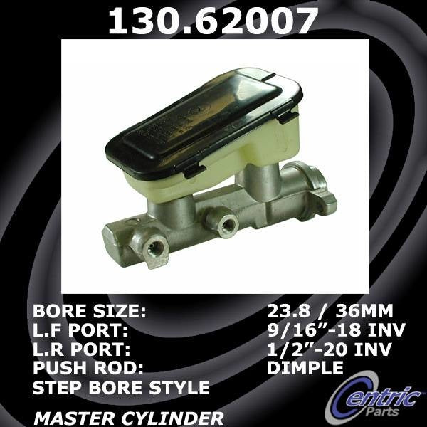 Centric Parts Premium Brake Master Cylinder  top view frsport 130.62007