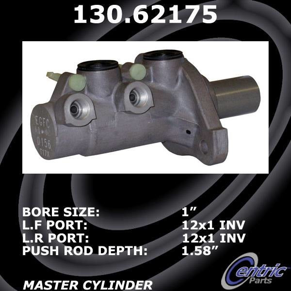 Centric Parts Premium Brake Master Cylinder  top view frsport 130.62175