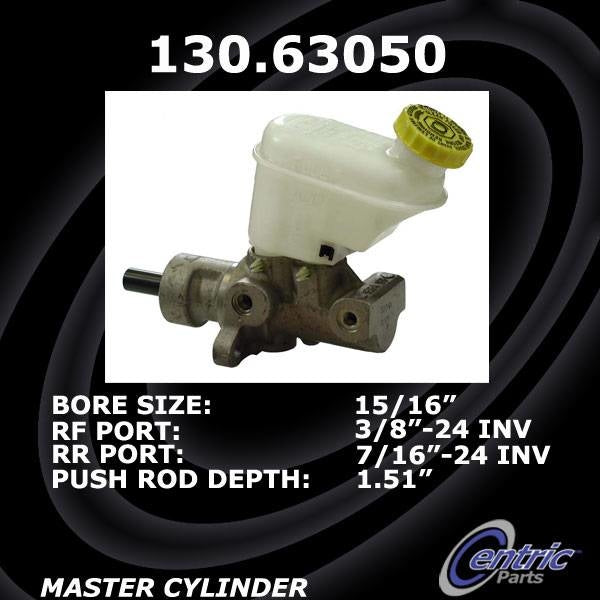 StopTech Premium Brake Master Cylinder  top view frsport 130.63050