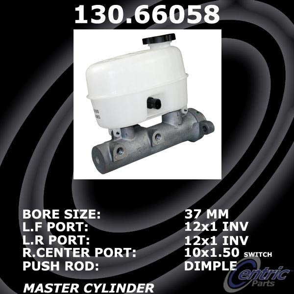 StopTech Premium Brake Master Cylinder  top view frsport 130.66058