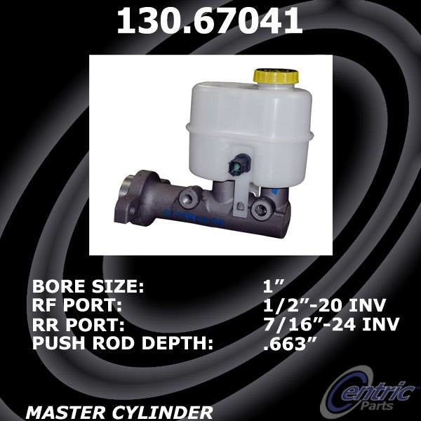 Stoptech Centric Premium Brake Master Cylinder 130.67041