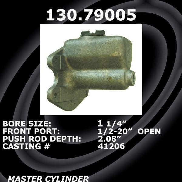 Centric Parts Premium Brake Master Cylinder  top view frsport 130.79005