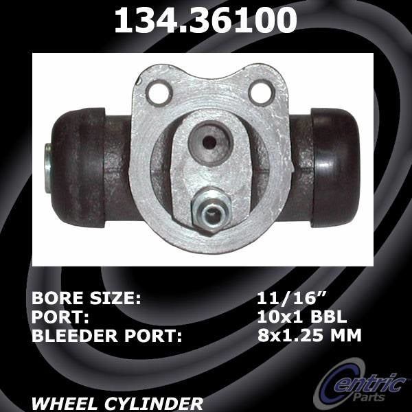 C-Tek Drum Brake Wheel Cylinder  top view frsport 135.36100