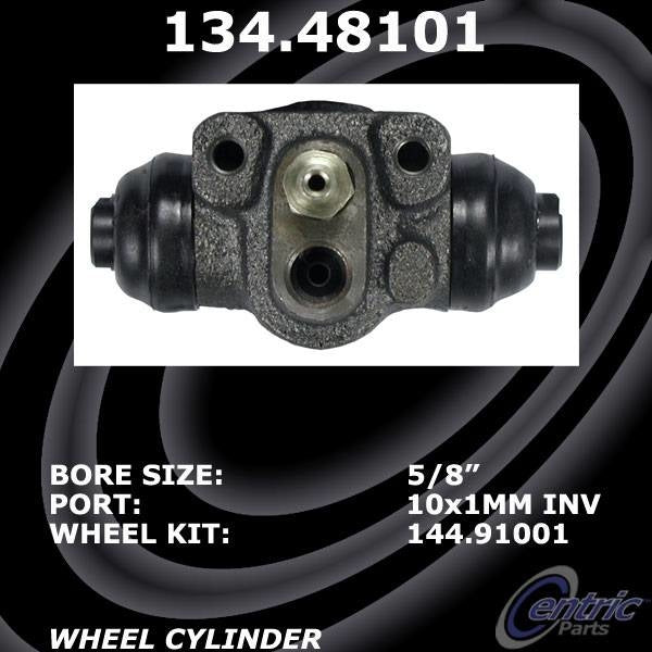 C-Tek Drum Brake Wheel Cylinder  top view frsport 135.48101