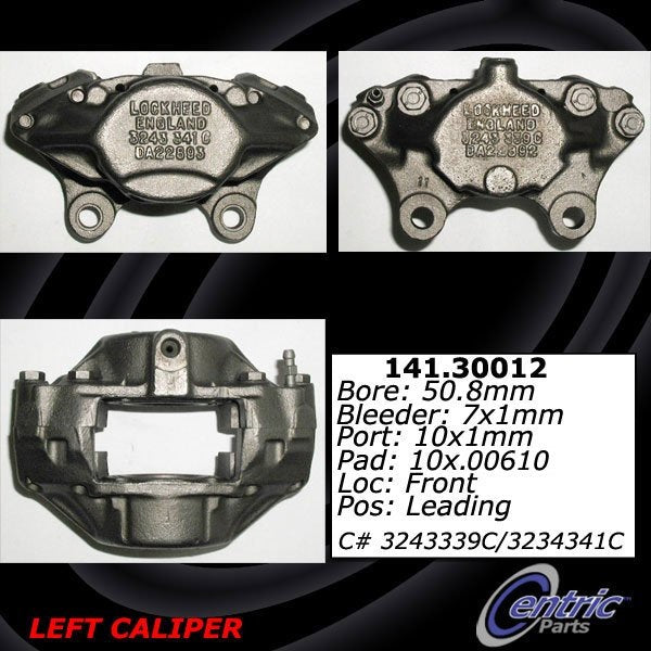 centric parts semi-loaded brake caliper  frsport 141.30012