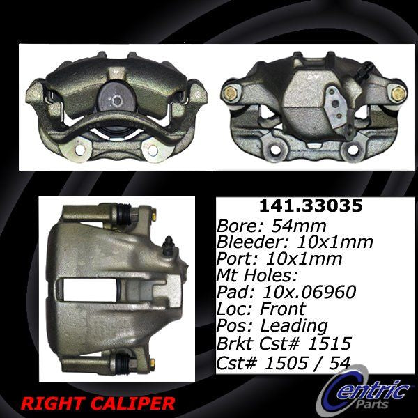 Stoptech Centric Semi-Loaded Brake Caliper - Front L/R 141.33035