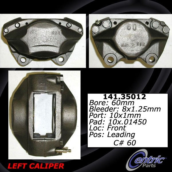 Stoptech Centric Semi-Loaded Brake Caliper - Front Left 141.35012