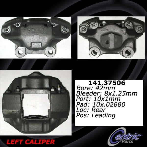 Stoptech Centric 84-89 Porsche 911 Carrera Base Semi-Loaded Rear Left Brake Caliper 141.37506