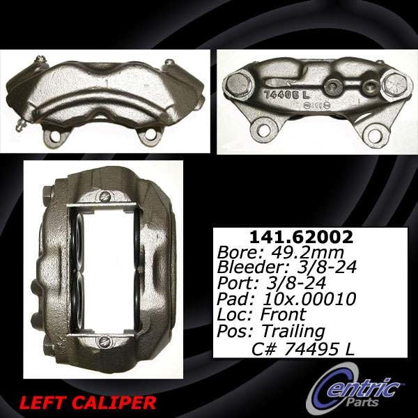 Stoptech Centric Semi-Loaded Brake Caliper - Front Right 141.62001