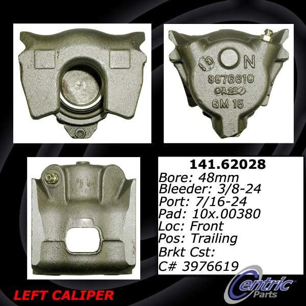 Stoptech Centric R&R Caliper Only - Front Right 141.62027