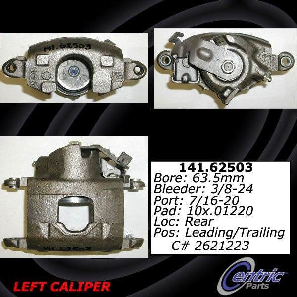 Stoptech Centric Semi-Loaded Brake Caliper - Rear 141.62503