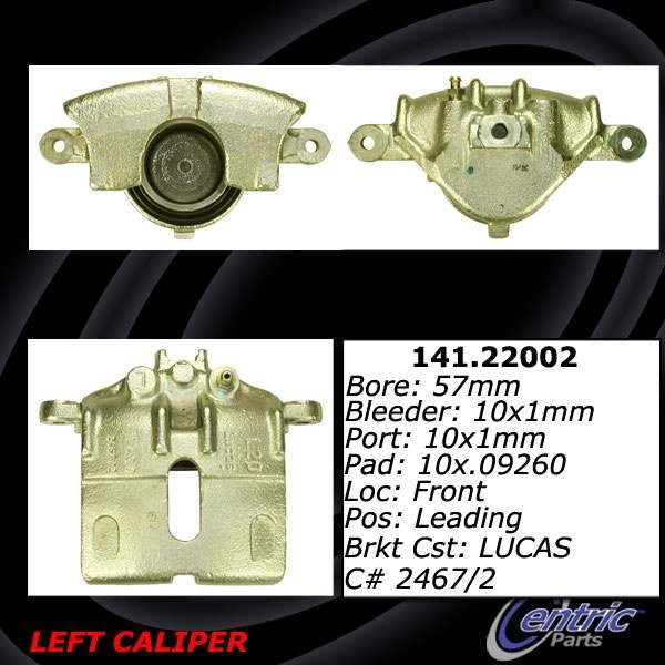 Stoptech Centric Posi-Quiet Loaded Caliper - Front Right 142.22001