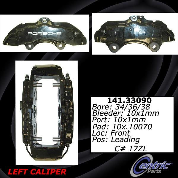 Stoptech Centric 04-10 Porsche Cayenne/04-07 Volkswagen Touareg Posi-Quiet Loaded Front Left Caliper 142.33090