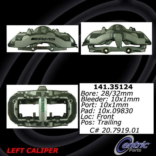 Stoptech Centric 06 Mercedes Benz SL55 AMG Posi-Quiet Loaded Front Right Rebuilt Caliper 142.35123