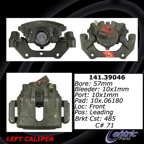 Stoptech Centric Posi-Quiet Loaded Front Left Caliper 142.39046
