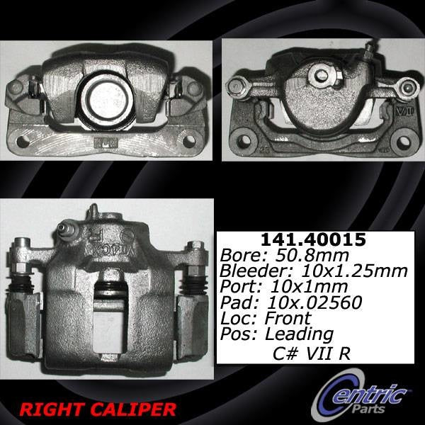 Stoptech Centric Posi-Quiet Loaded Caliper - Front Right 142.40015