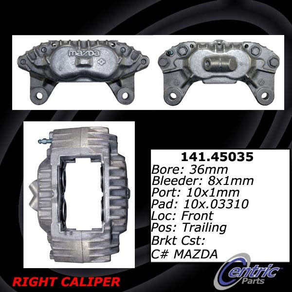 Stoptech Centric Posi-Quiet Loaded Caliper - Front Right 5 Lug 142.45035