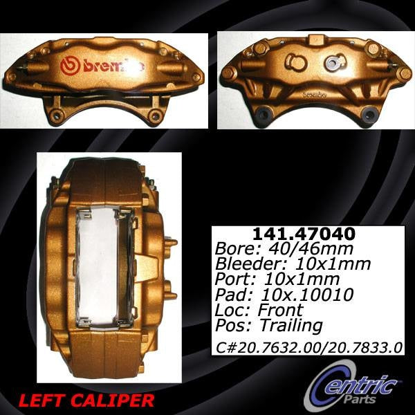 Stoptech Centric 04-11 Subaru Impreza WRX/WRX STI Left Front Posi-Quiet Loaded Caliper 142.47040