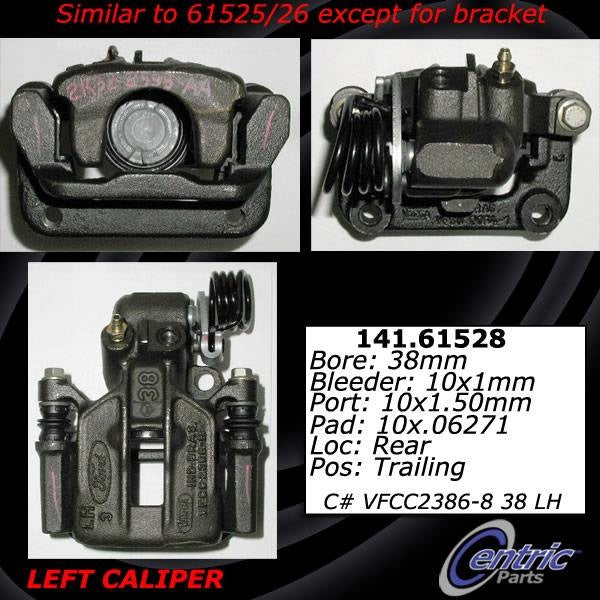 Stoptech Centric Ford Left Rear Posi-Quiet Loaded Caliper 142.61528