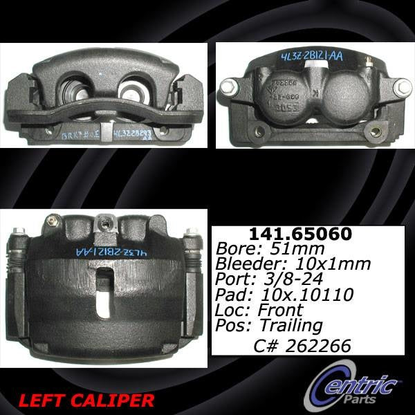 Stoptech Centric Posi-Quiet Loaded Caliper - Front Left 142.65060