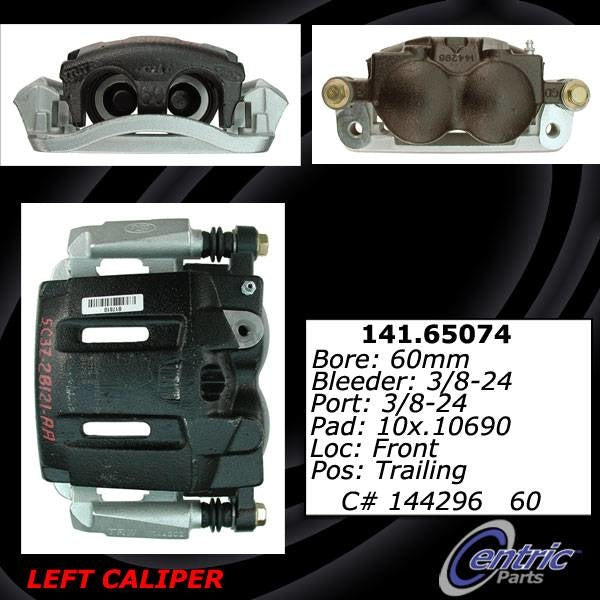 Stoptech Centric Posi-Quiet Loaded Caliper - Front Left 142.65074