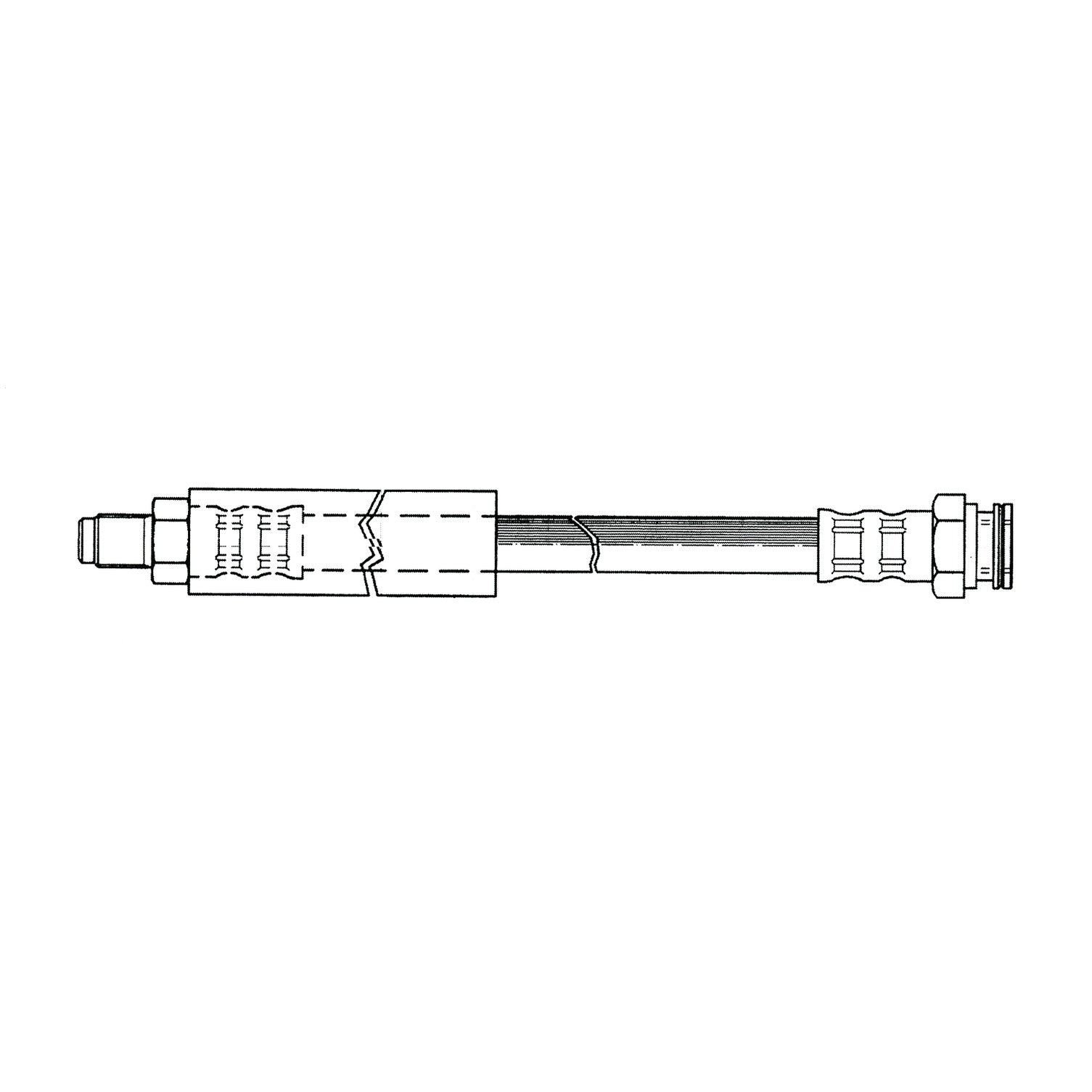 centric parts brake hose  frsport 150.10002