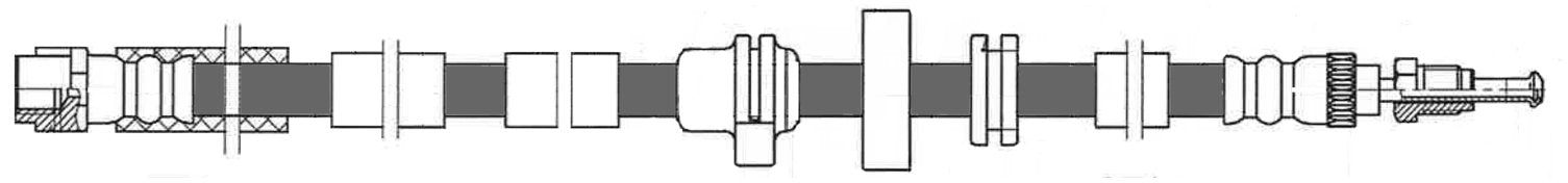 centric parts brake hose  frsport 150.34029