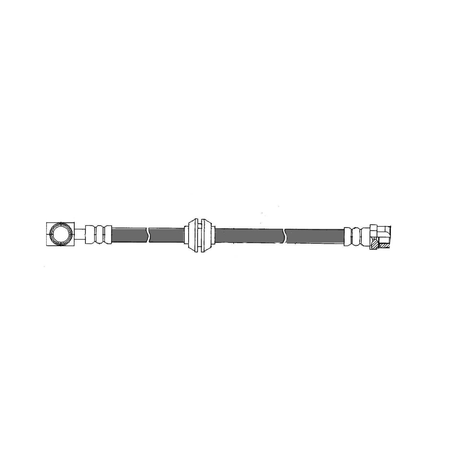 centric parts brake hose  frsport 150.34312