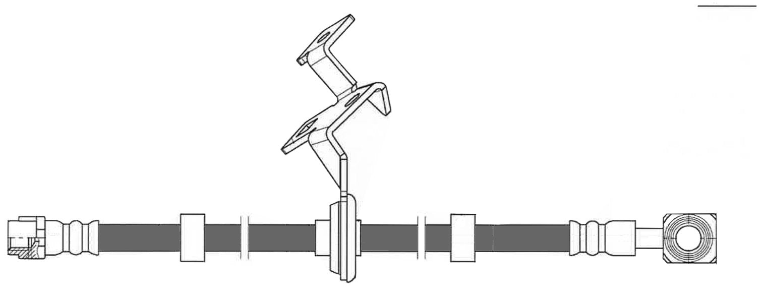 centric parts brake hose  frsport 150.35020