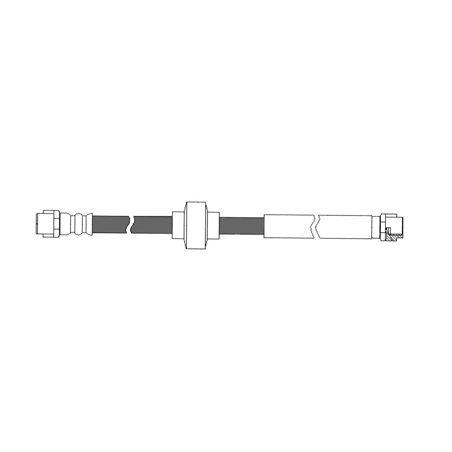 centric parts brake hose  frsport 150.35024