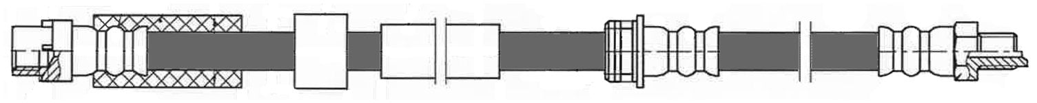 Centric Parts Brake Hose  top view frsport 150.35028