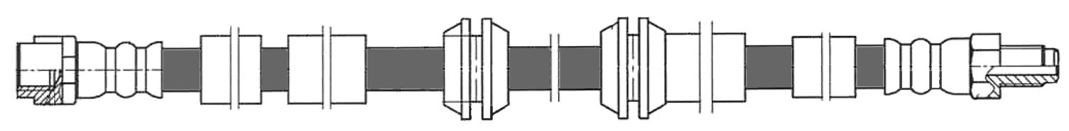 centric parts brake hose  frsport 150.35040