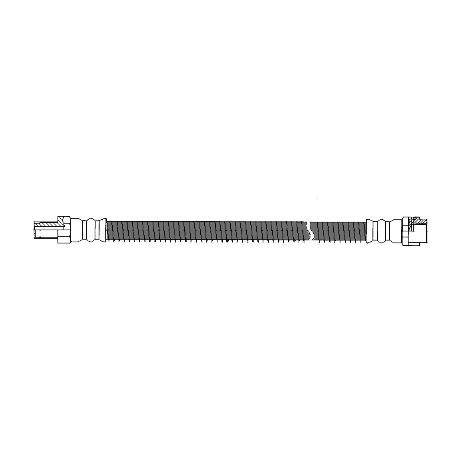 Centric Parts Brake Hose  top view frsport 150.35319