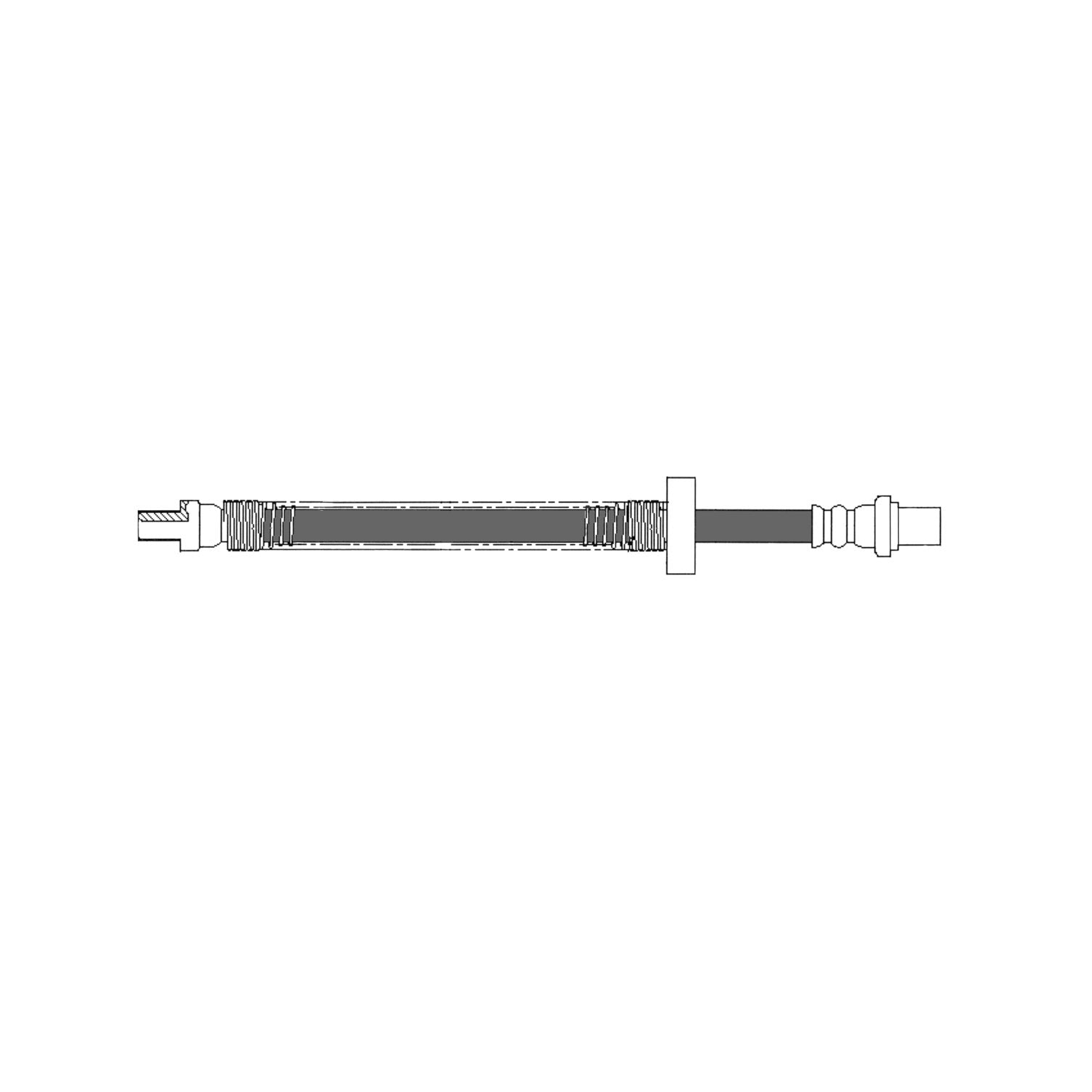 centric parts brake hose  frsport 150.37013