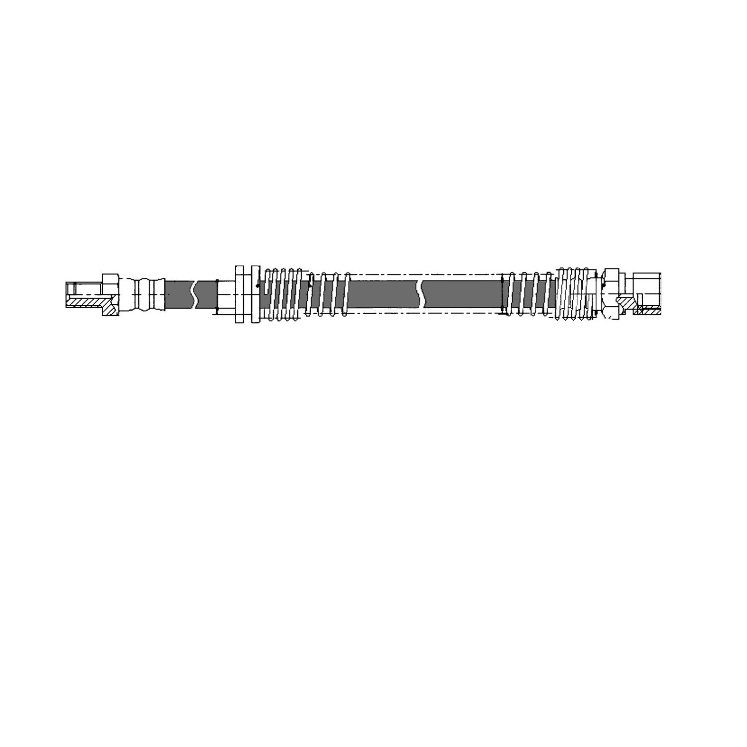 centric parts brake hose  frsport 150.37015