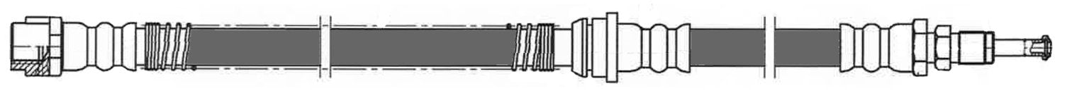 centric parts brake hose  frsport 150.37028