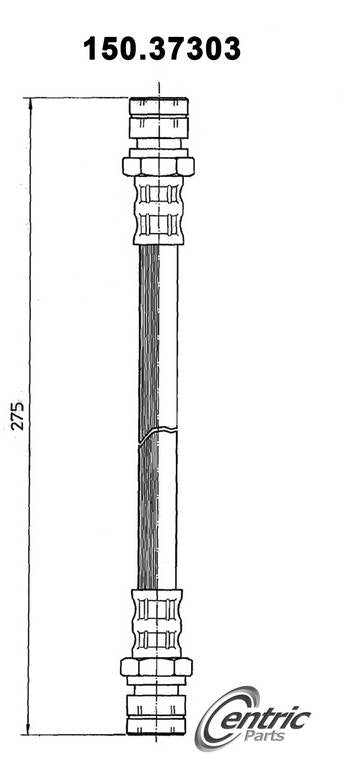 centric parts brake hose  frsport 150.37303